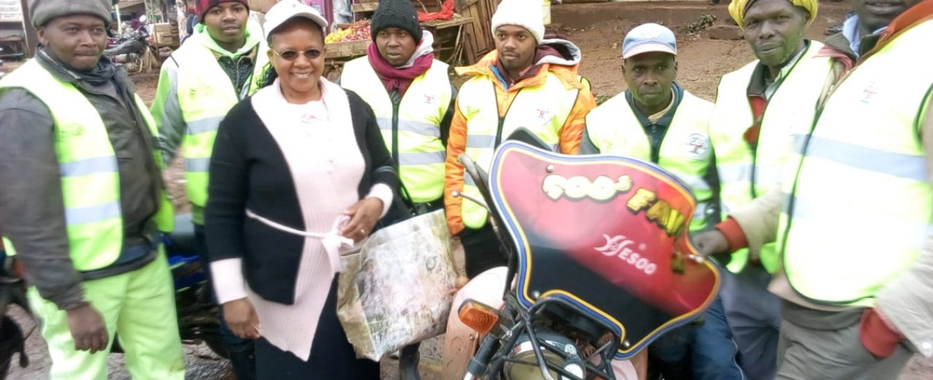 Our Monitor with Boda Boda Riders in Kiriani Muranga (1)